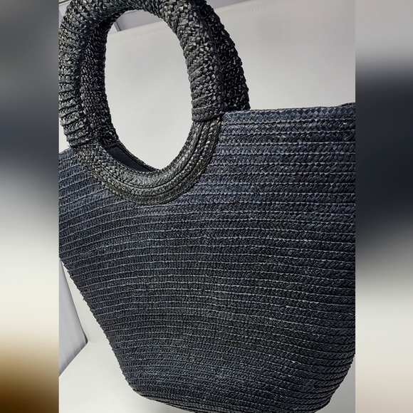 Wicker Braided Tote Bag - Picture 1 of 8